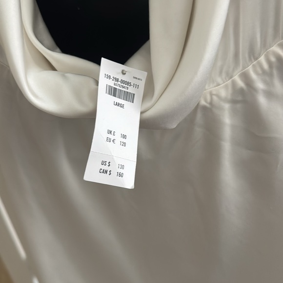 Abercrombie & Fitch Plunge Cowl Back Maxi Dress Size Large - Picture 9 of 9